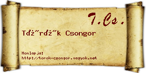 Török Csongor névjegykártya